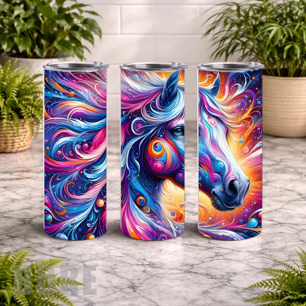 Colorful Horse 15 OZ Straight Wrap