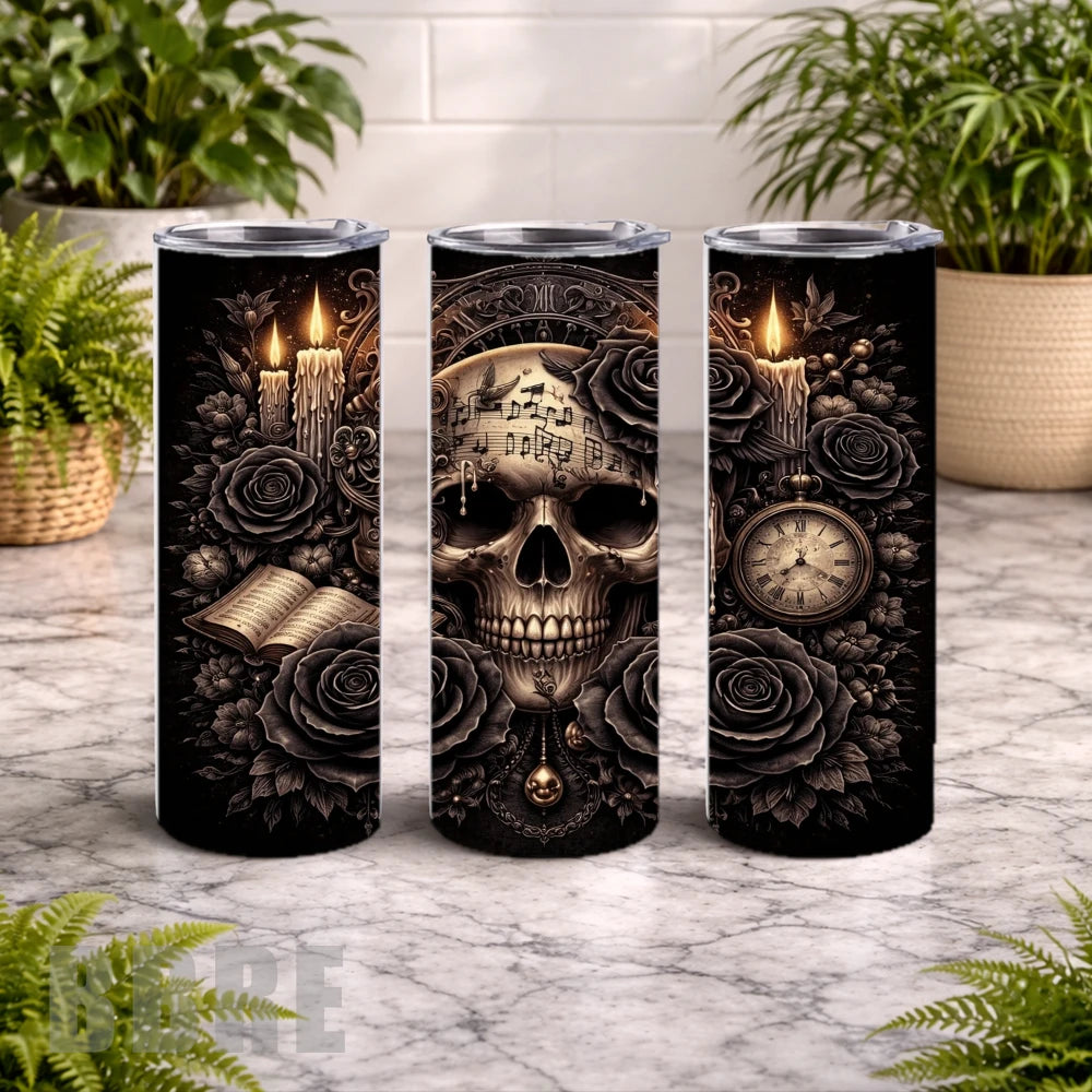 Gothic Skull 6 15 OZ Straight Wrap