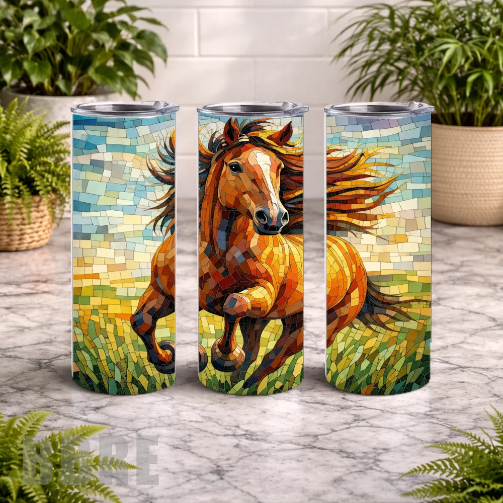 Mosaic Horse 15 OZ Straight Wrap