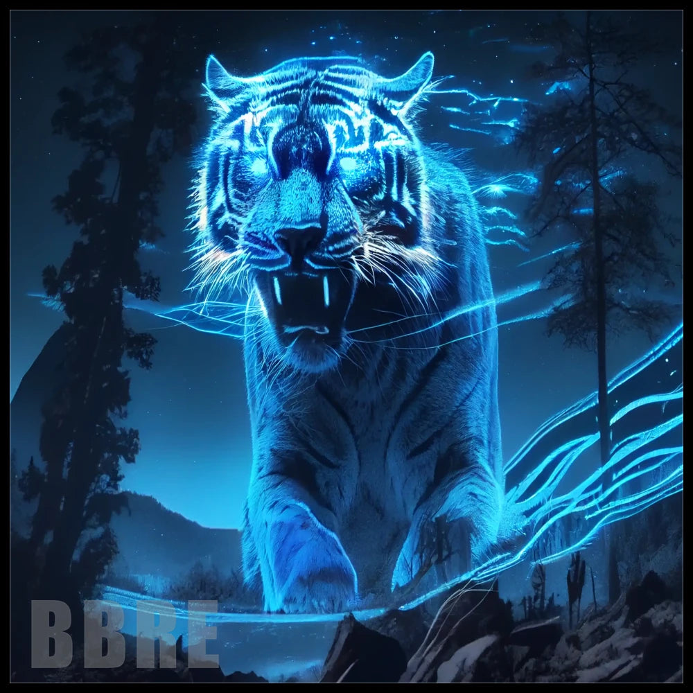 Blue Tiger 15 OZ Straight Wrap