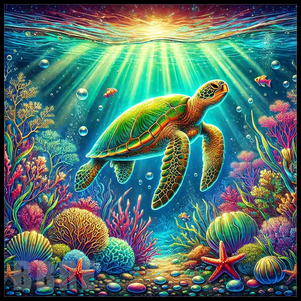 Ocean Turtle 15 OZ Straight Wrap