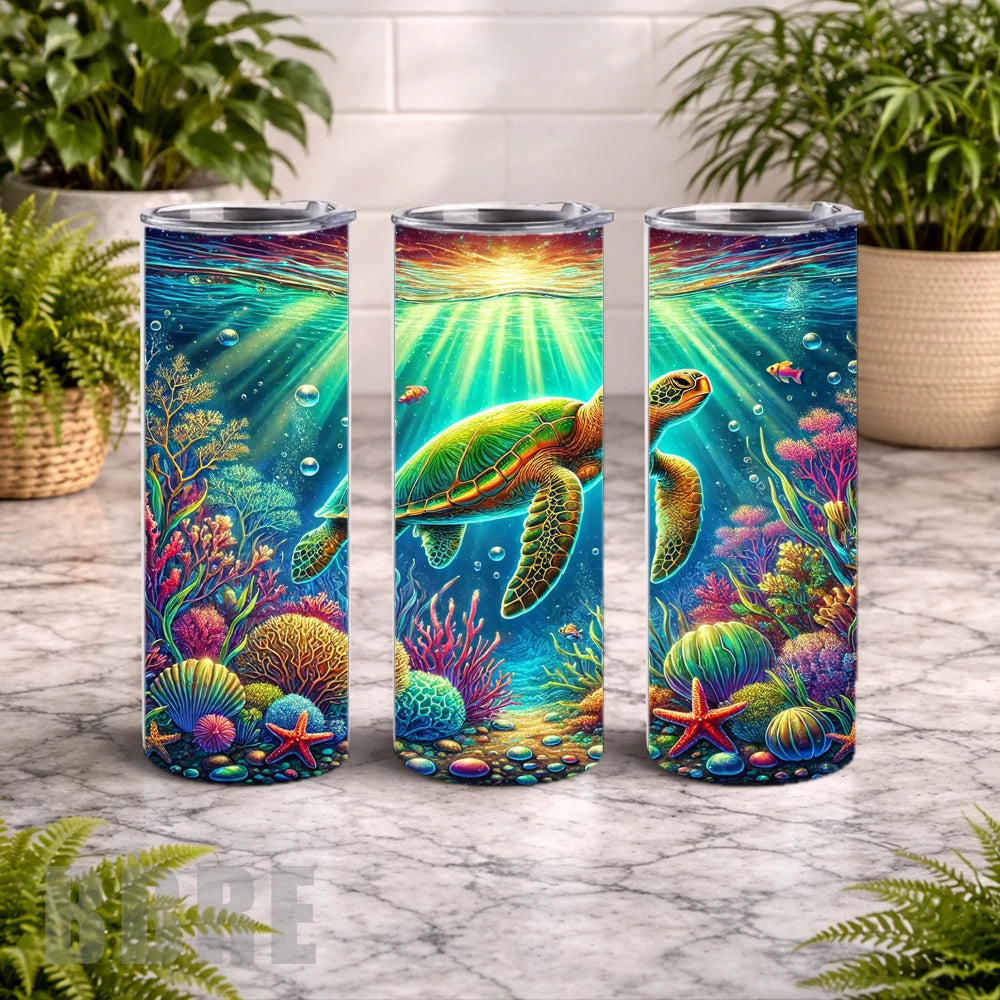 Ocean Turtle 15 OZ Straight Wrap