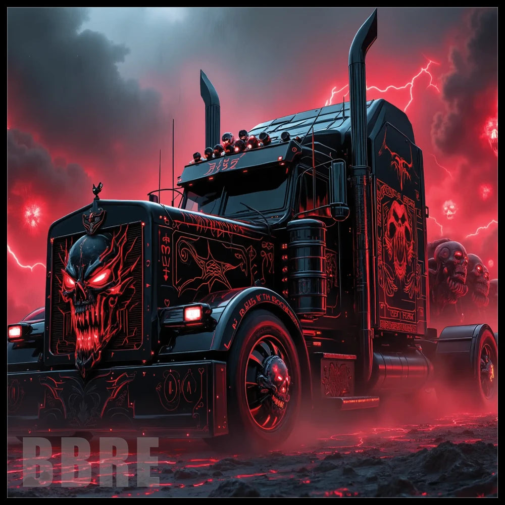Skull Truck 2 15 OZ Straight Wrap