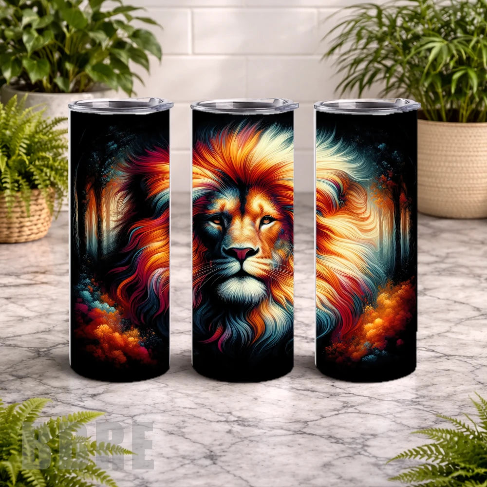 Vibrant Lion 15 OZ Straight Wrap