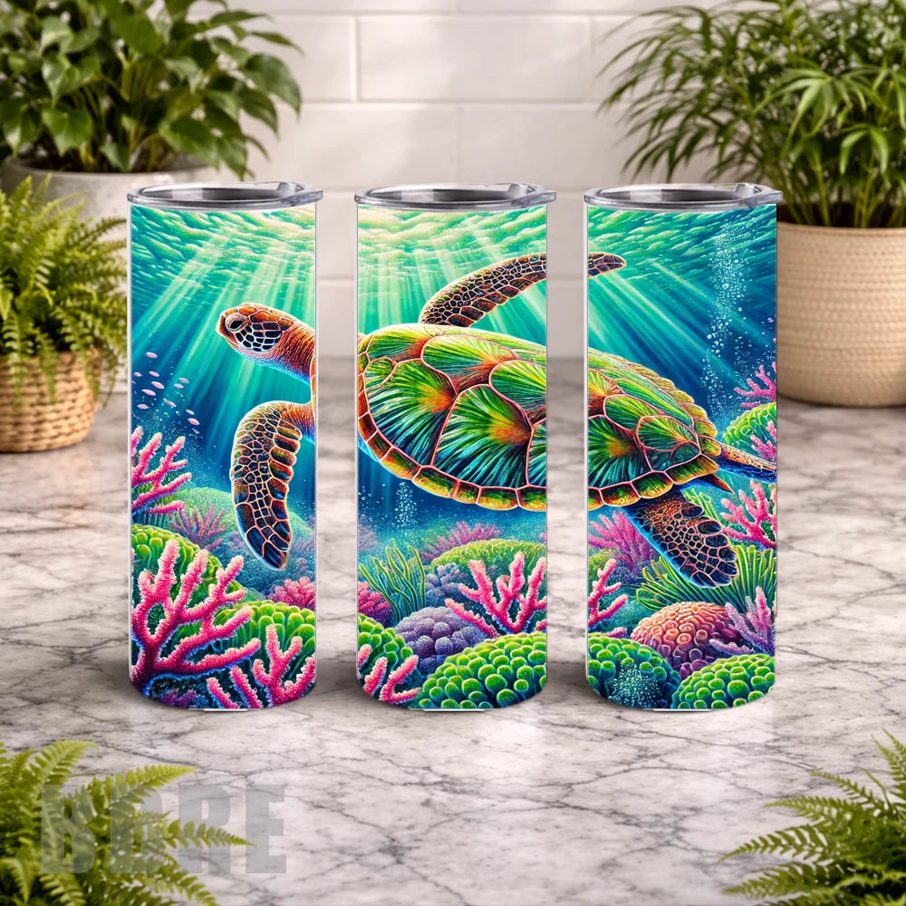 Colorful Turtle 3 15 OZ Straight Wrap