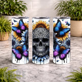 Floral Skull 39 15 OZ Straight Wrap