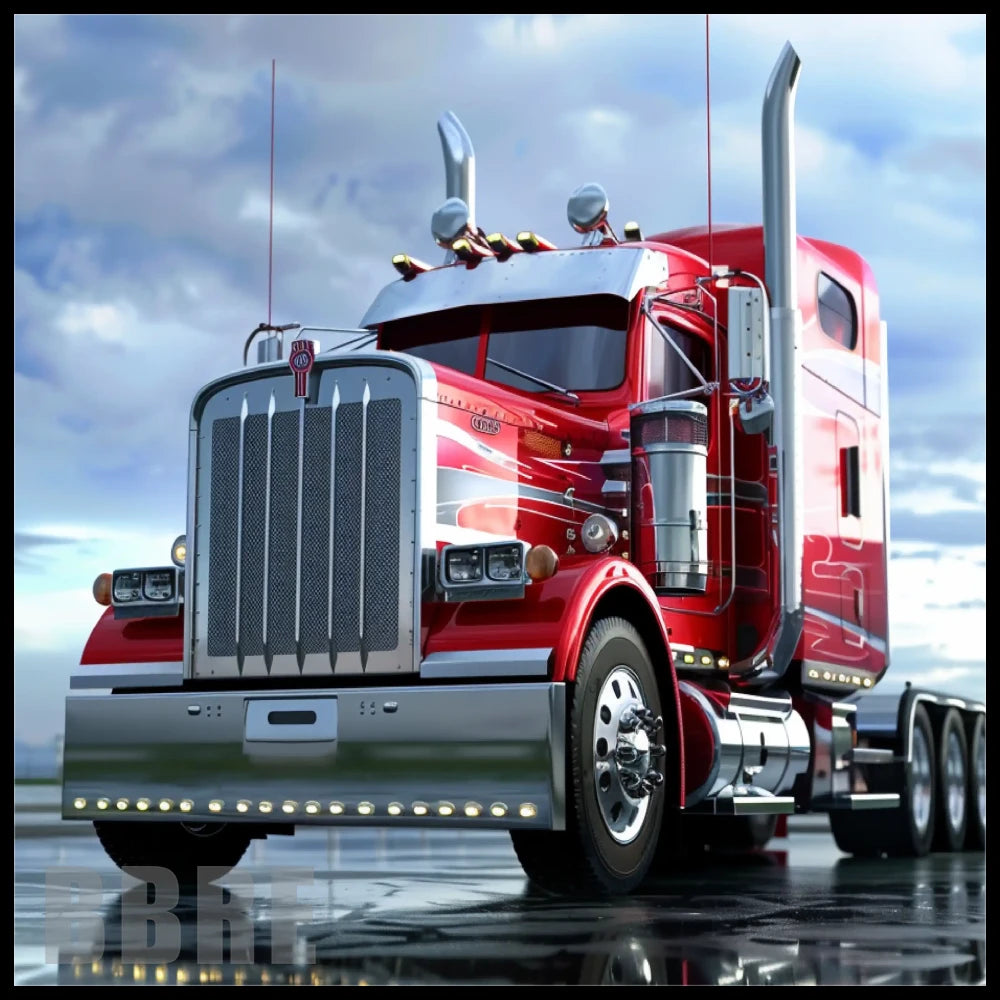 Red Truck 2 15 OZ Straight Wrap