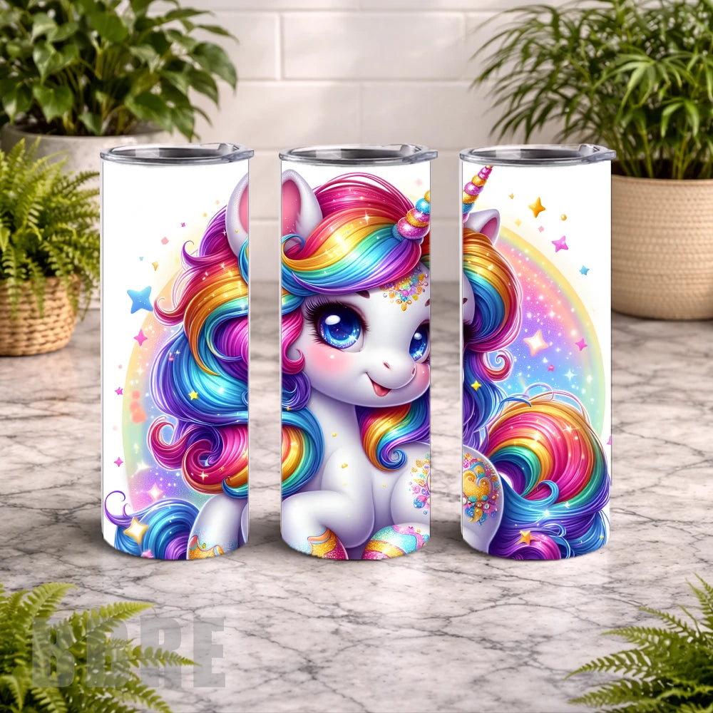 Rainbow Unicorn 3 15 OZ Straight Wrap