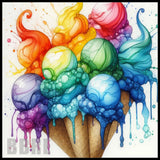 Colorful Ice Cream 15 OZ Straight Wrap