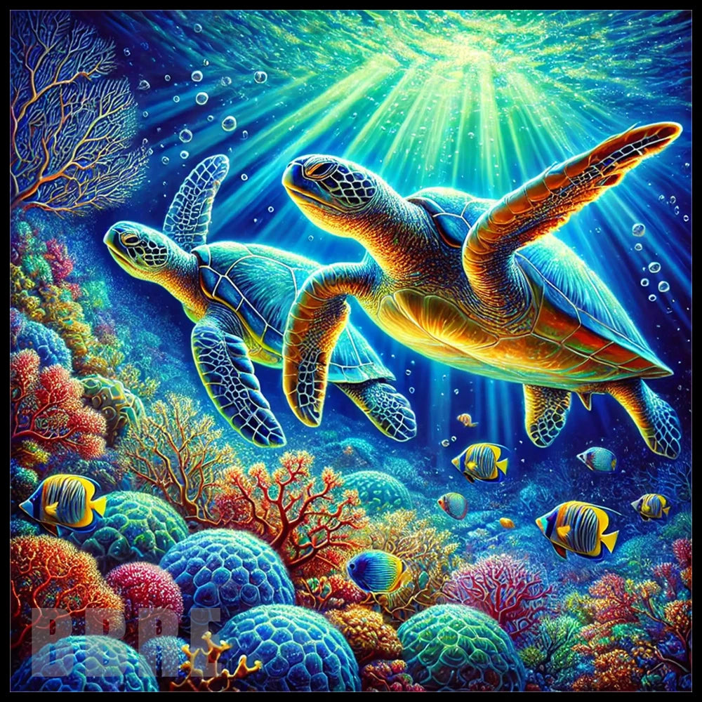 Ocean Turtles 2 15 OZ Straight Wrap