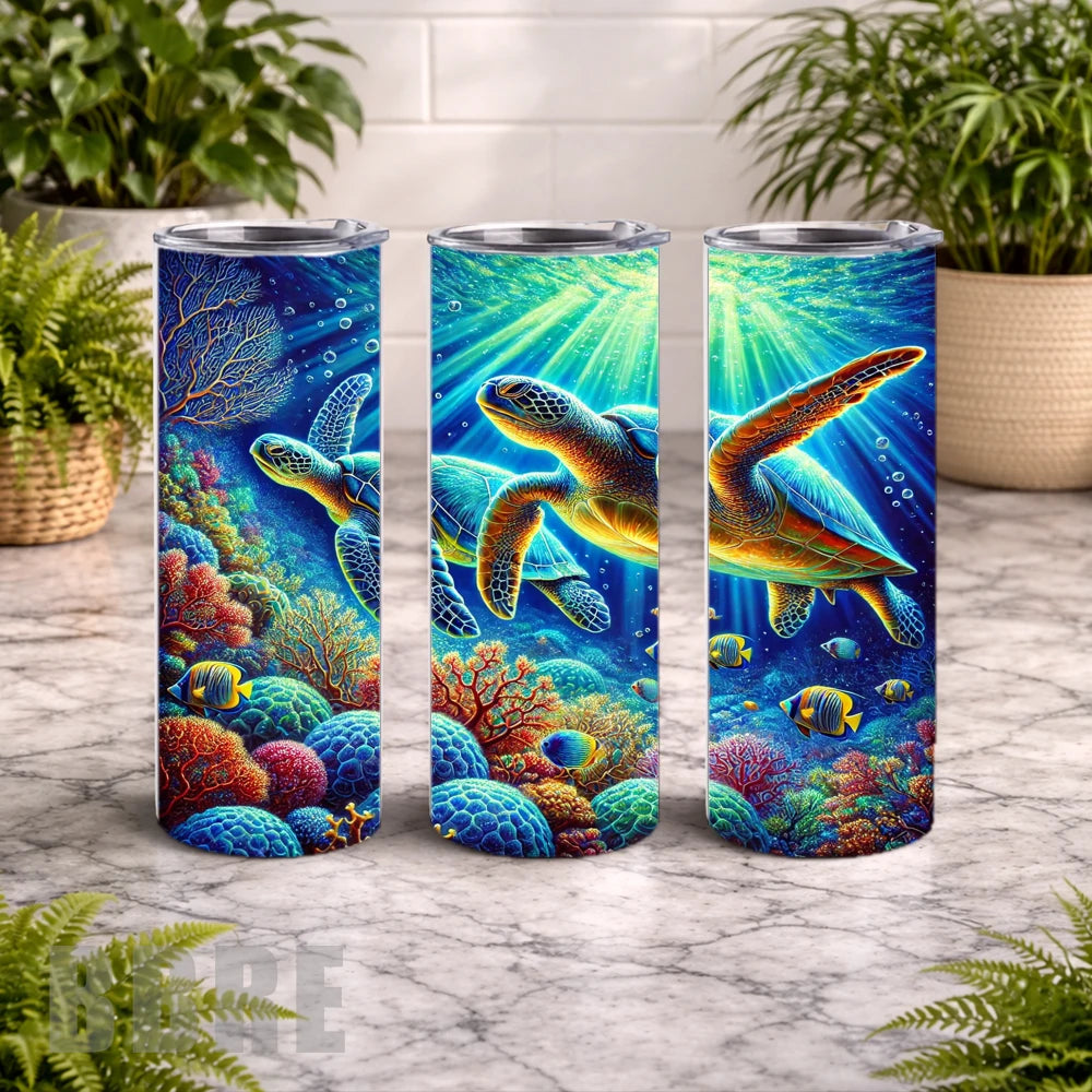 Ocean Turtles 2 15 OZ Straight Wrap