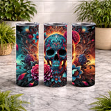 Floral Skull 40 15 OZ Straight Wrap