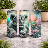 Floral Lion Cub 15 OZ Straight Wrap