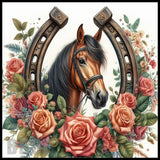 Horse Floral 15 OZ Straight Wrap