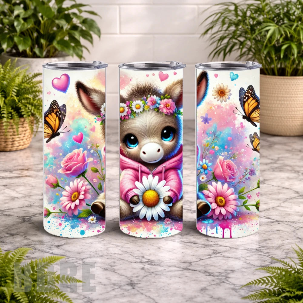 Floral Donkey 15 OZ Straight Wrap