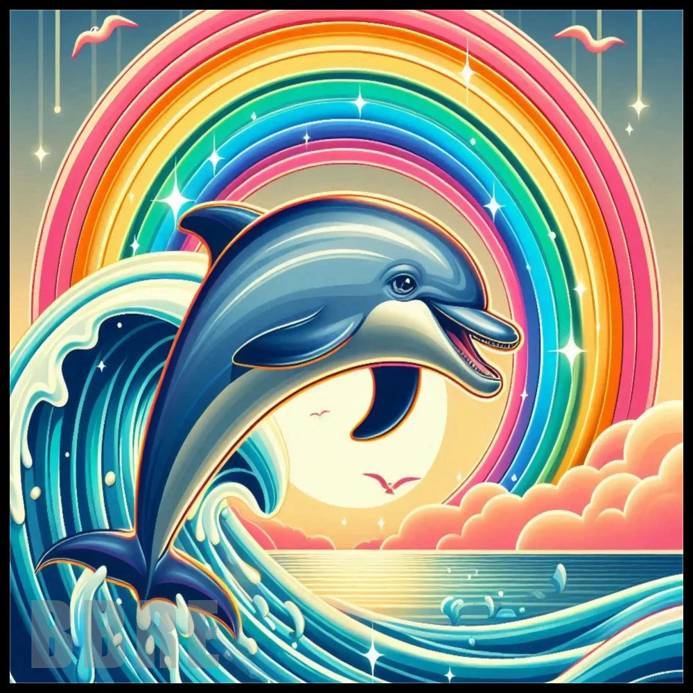 Dolphin Rainbow 2 15 OZ Straight Wrap