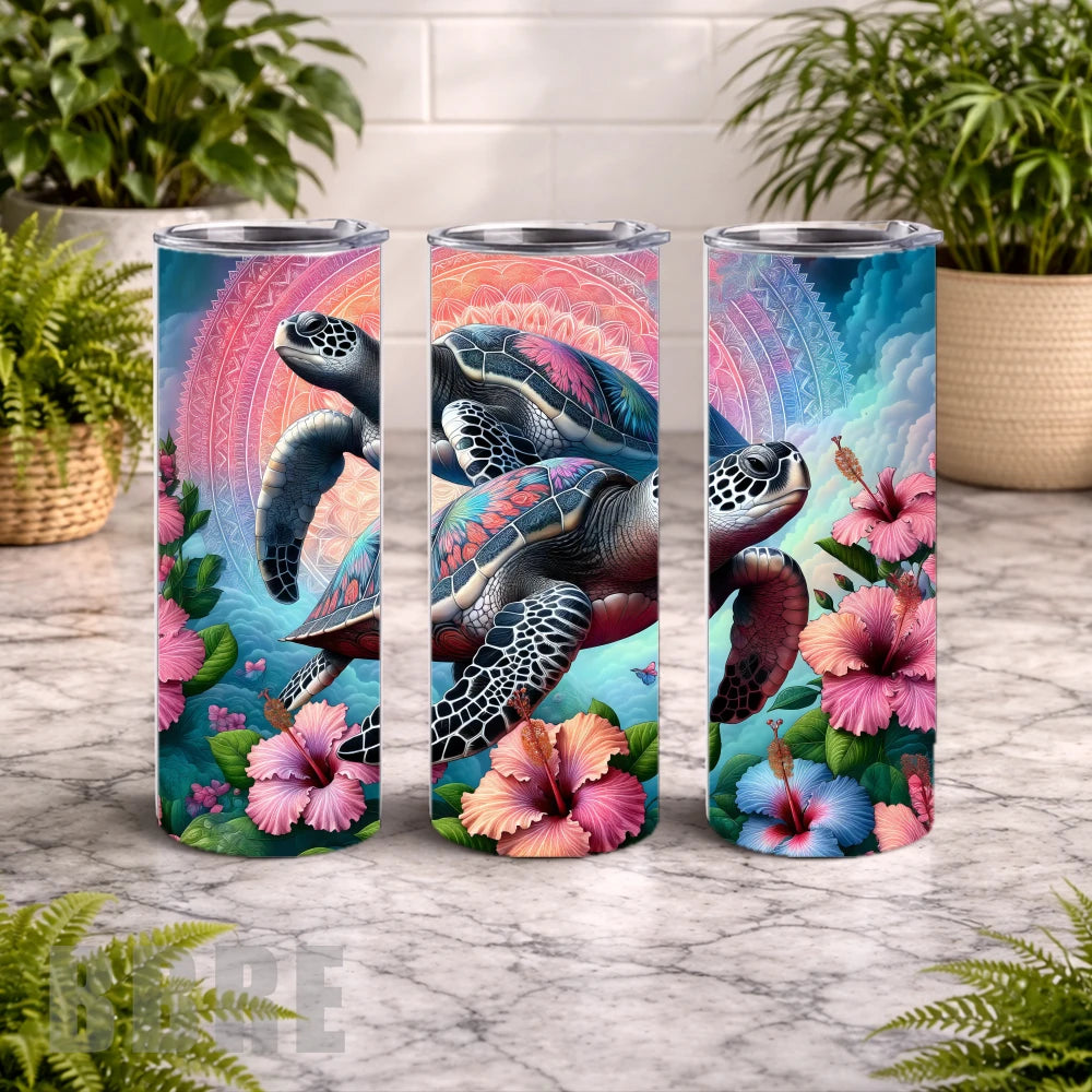 Tropical Turtles 2 15 OZ Straight Wrap