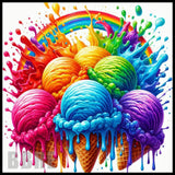 Colorful Ice Cream 2 15 OZ Straight Wrap