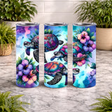 Tropical Turtles 3 15 OZ Straight Wrap