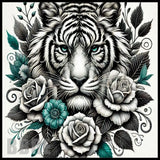 Tiger Roses 15 OZ Straight Wrap