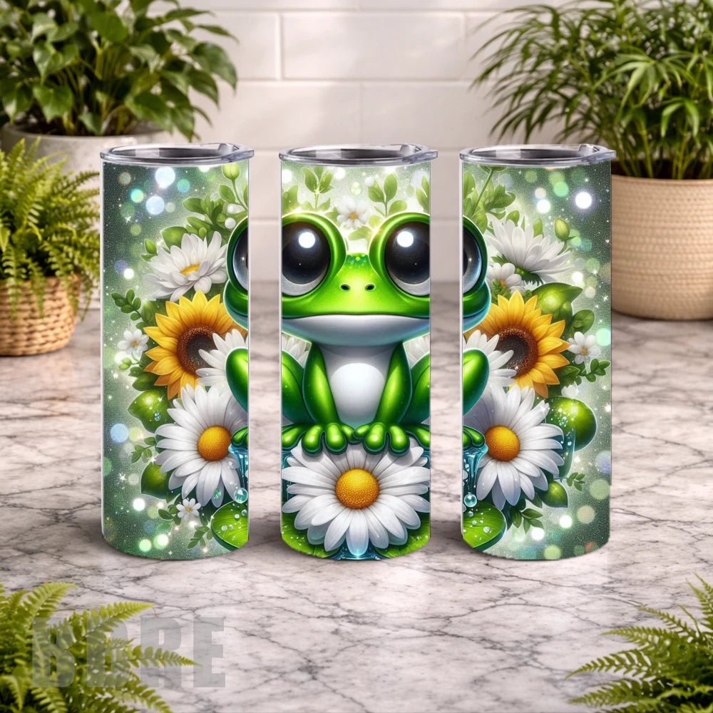 Frog Floral 15 OZ Straight Wrap