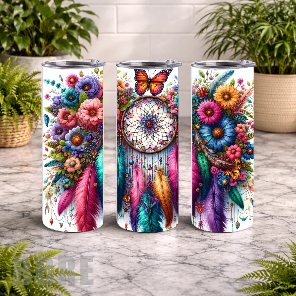 Floral Dreamcatcher 15 OZ Straight Wrap