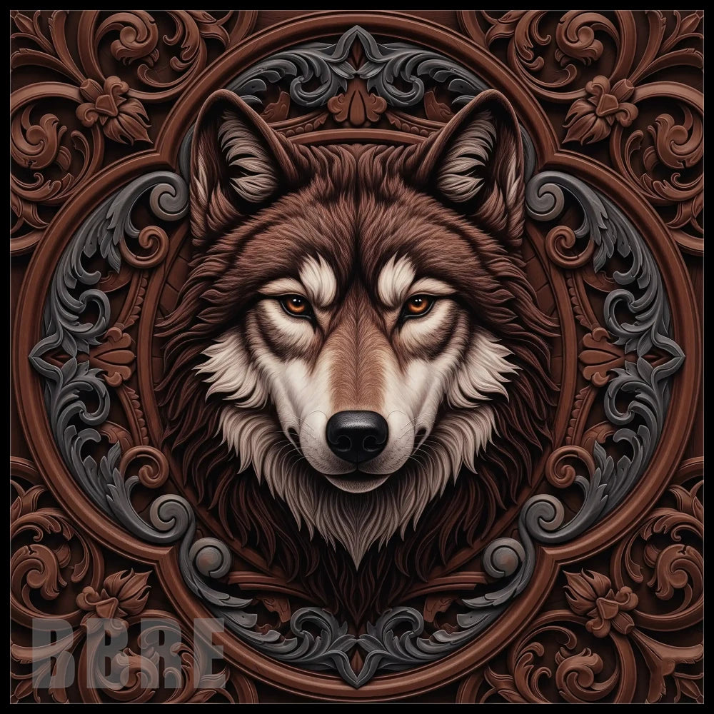 Wolf Emblem 15 OZ Straight Wrap