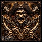 Pirate Skull 15 OZ Straight Wrap