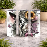 Sunflower Lady 15 OZ Straight Wrap