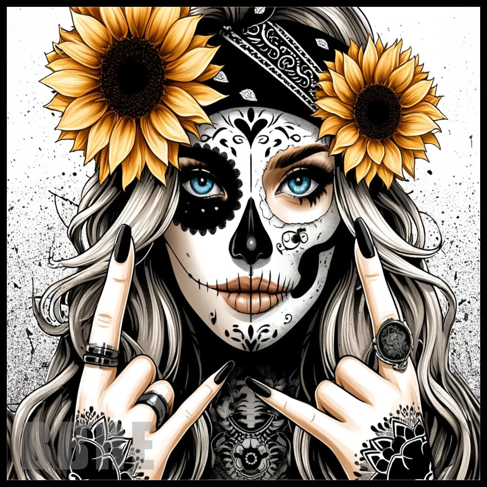Sugar Skull 4 15 OZ Straight Wrap
