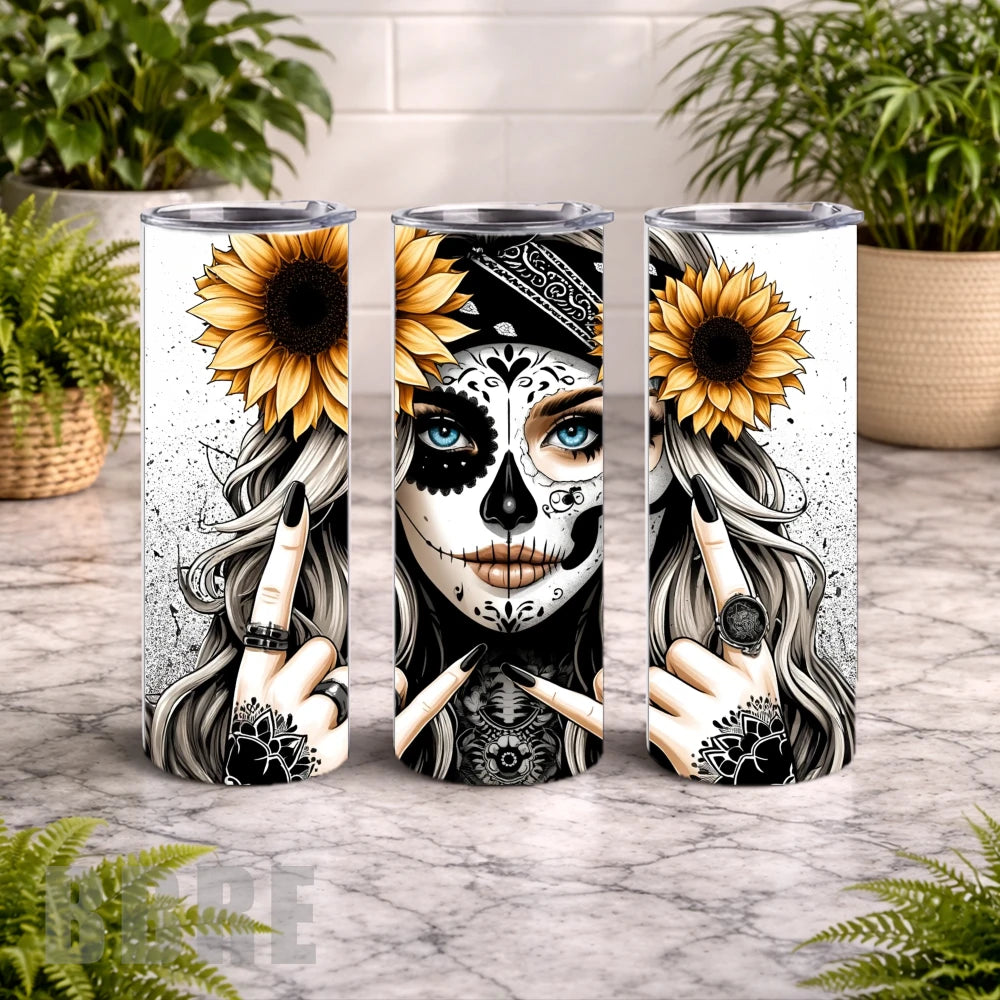 Sugar Skull 4 15 OZ Straight Wrap