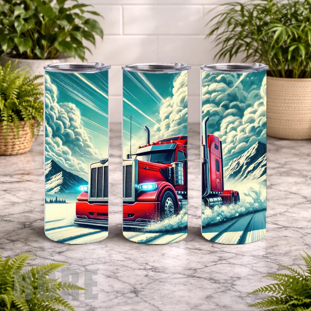 Red Truck 4 15 OZ Straight Wrap