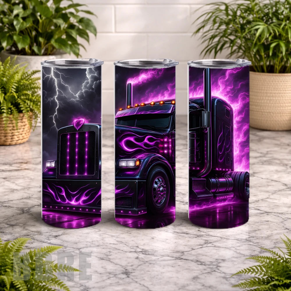 Purple Flame 15 OZ Straight Wrap