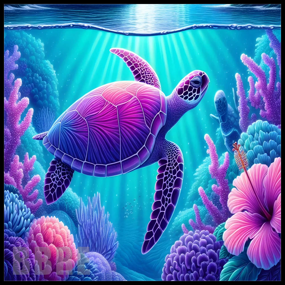 Coral Turtle 15 OZ Straight Wrap