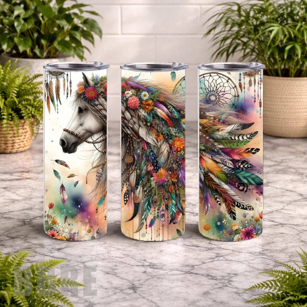 Colorful Horse 2 15 OZ Straight Wrap