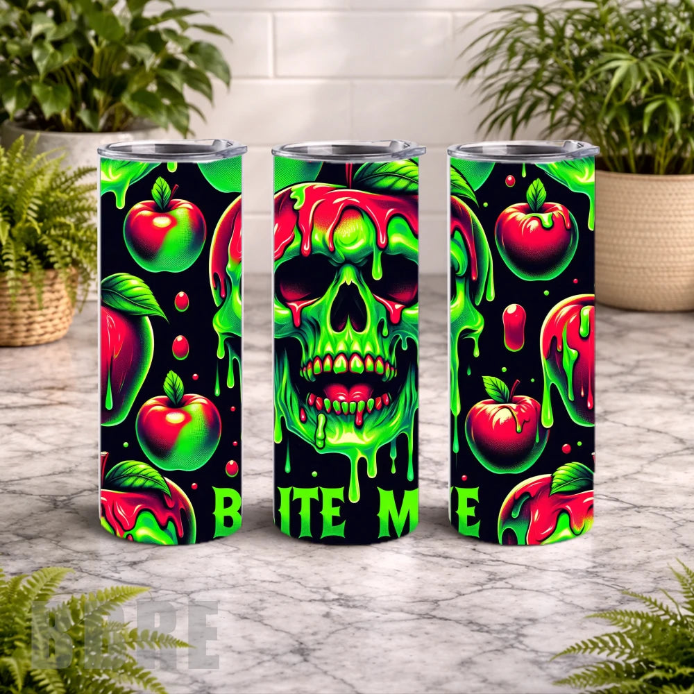 Bite Me Skull 15 OZ Straight Wrap