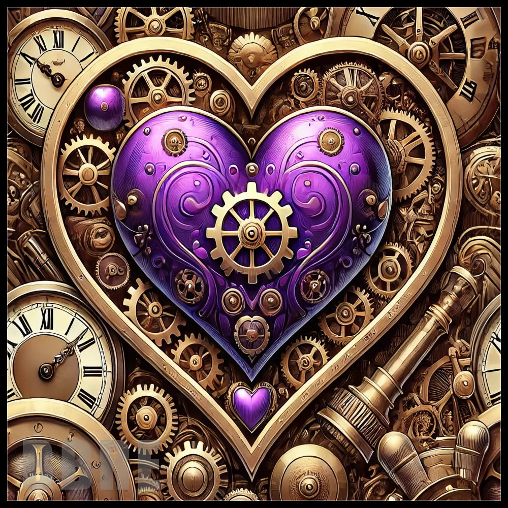 Steampunk Heart 15 OZ Straight Wrap
