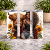 Sunflower Cow 6 15 OZ Straight Wrap