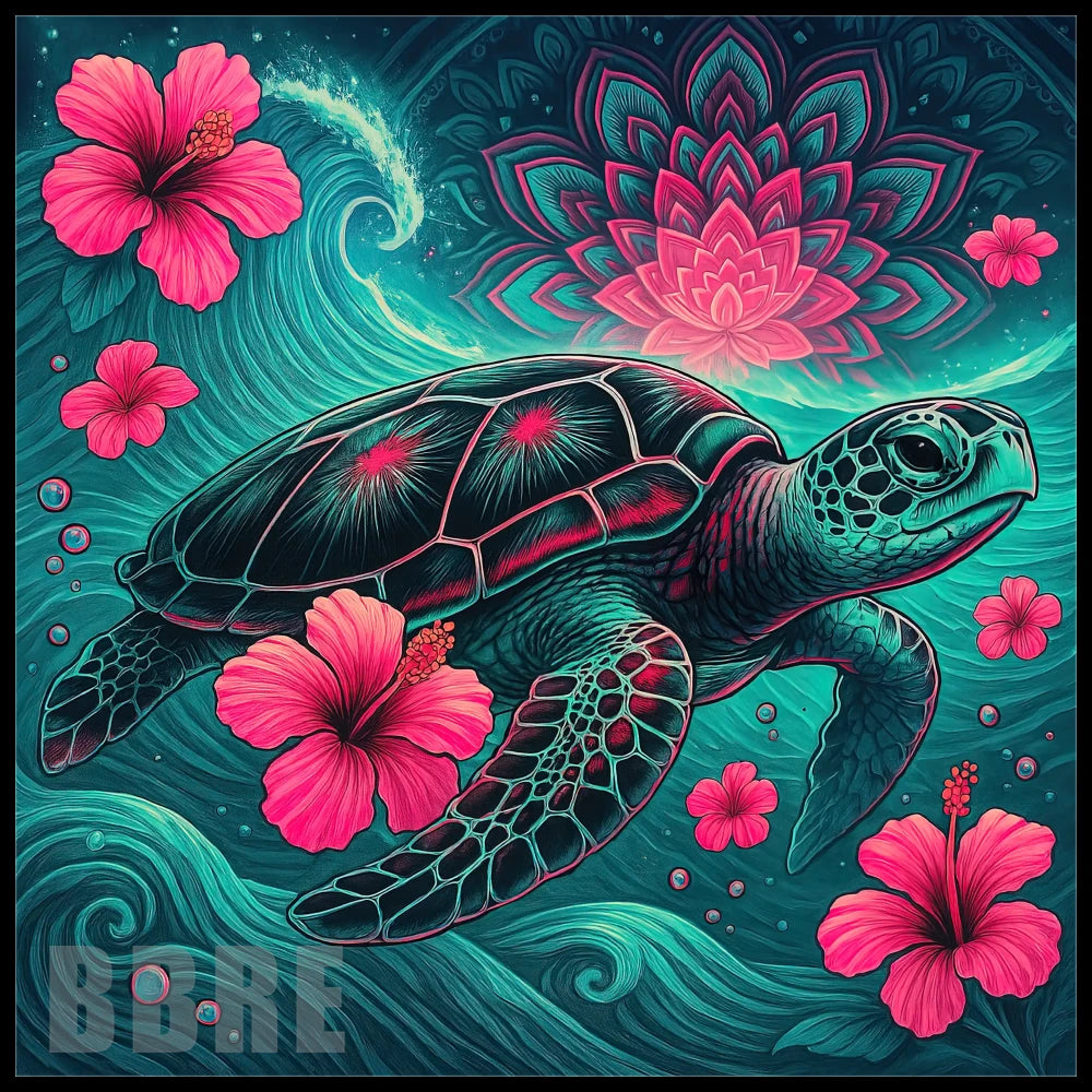 Tropical Turtle 12 15 OZ Straight Wrap