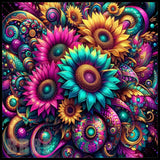 Vibrant Floral 15 OZ Straight Wrap