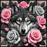Wolf Roses 15 OZ Straight Wrap