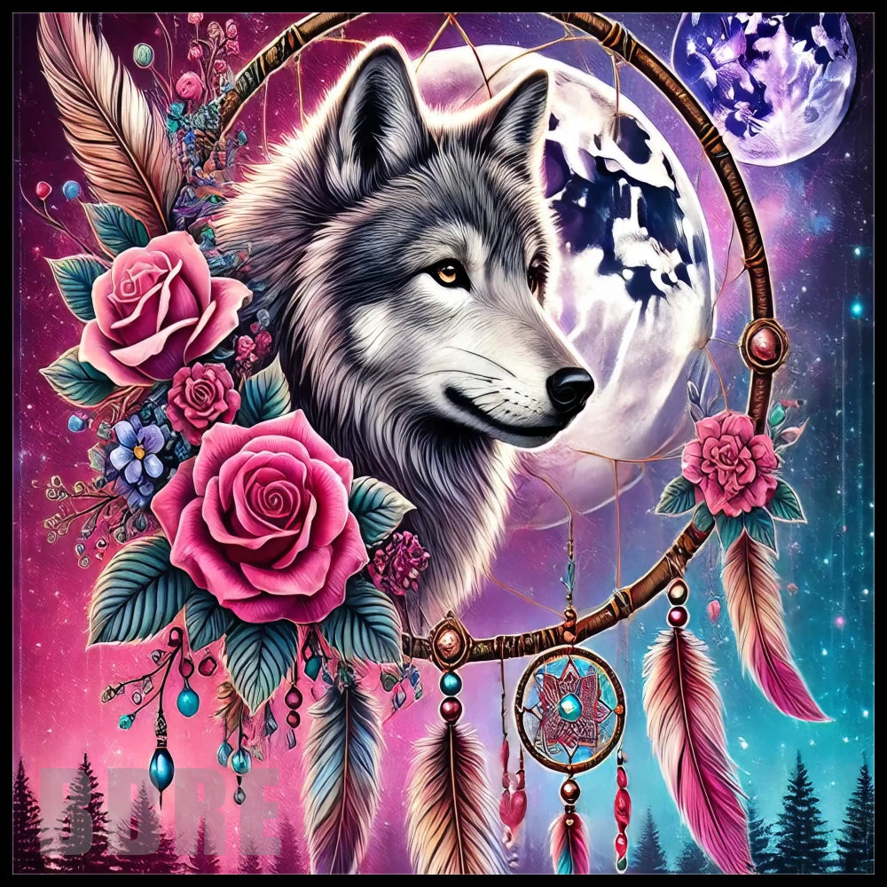 Wolf Dreamcatcher 8 15 OZ Straight Wrap