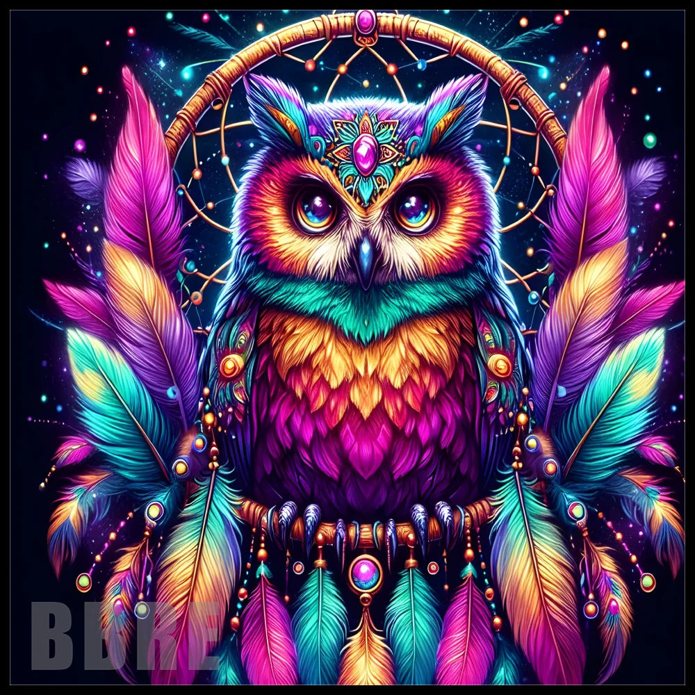 Vibrant Owl 15 OZ Straight Wrap