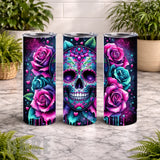 Floral Skull 31 15 OZ Straight Wrap