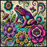 Frog Floral 2 15 OZ Straight Wrap