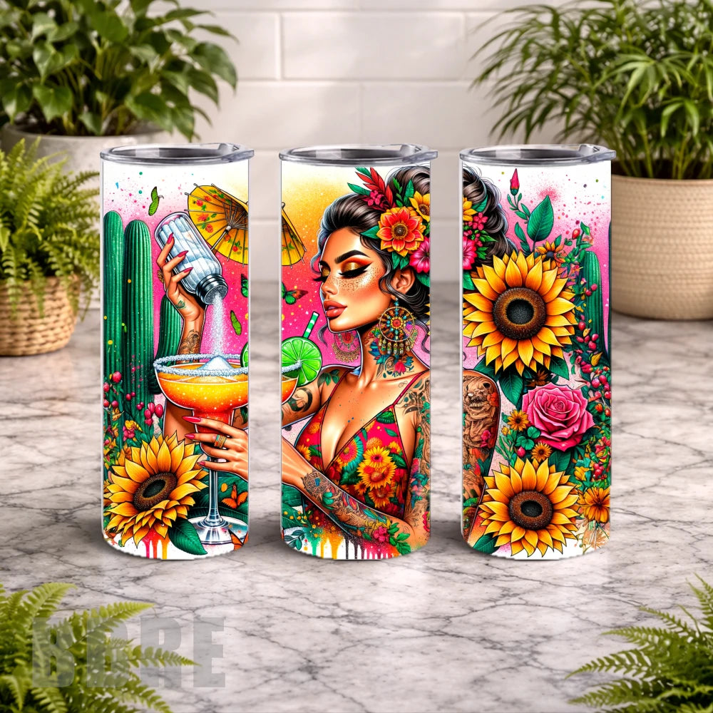 Sunflower Margarita 15 OZ Straight Wrap