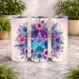 Floral Pentagram 15 OZ Straight Wrap