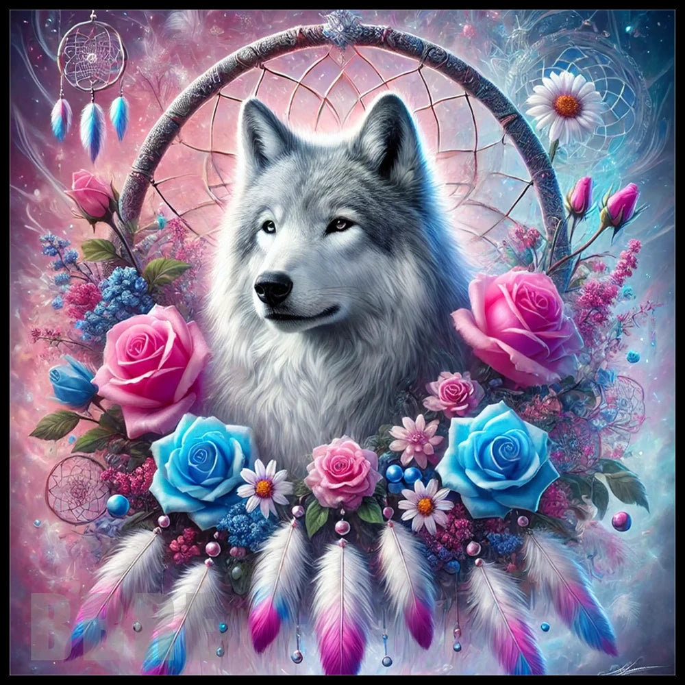 Wolf Dreamcatcher 10 15 OZ Straight Wrap