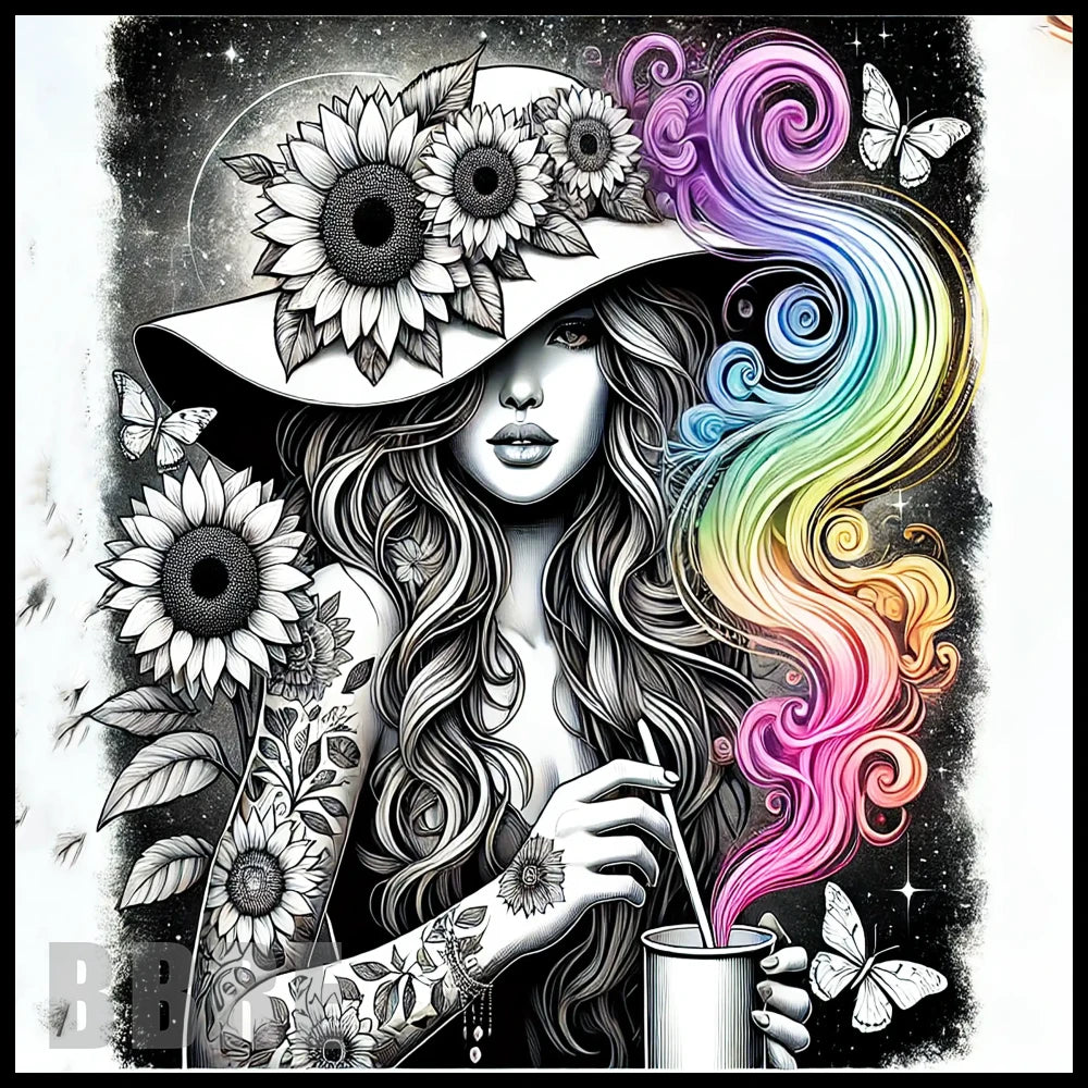 Floral Dreamscape 3 15 OZ Straight Wrap