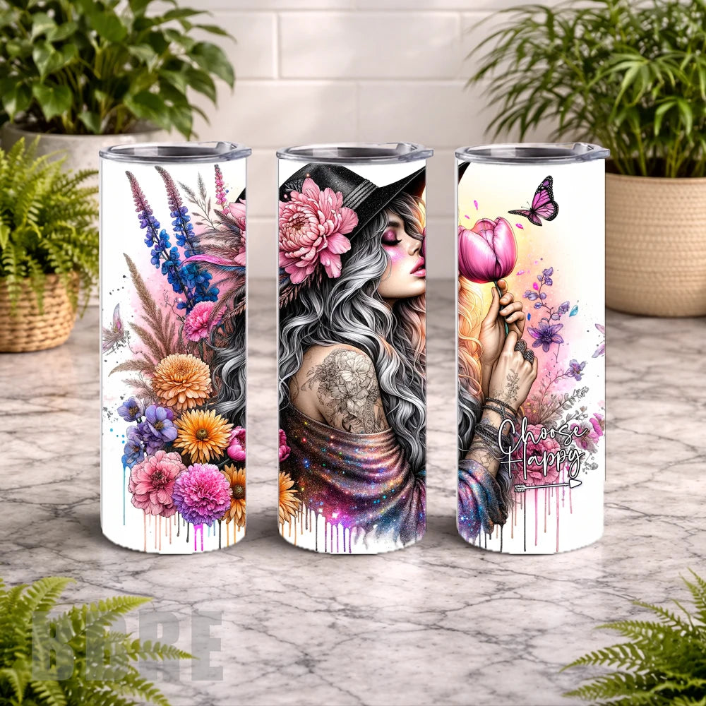 Floral Dream 3 15 OZ Straight Wrap